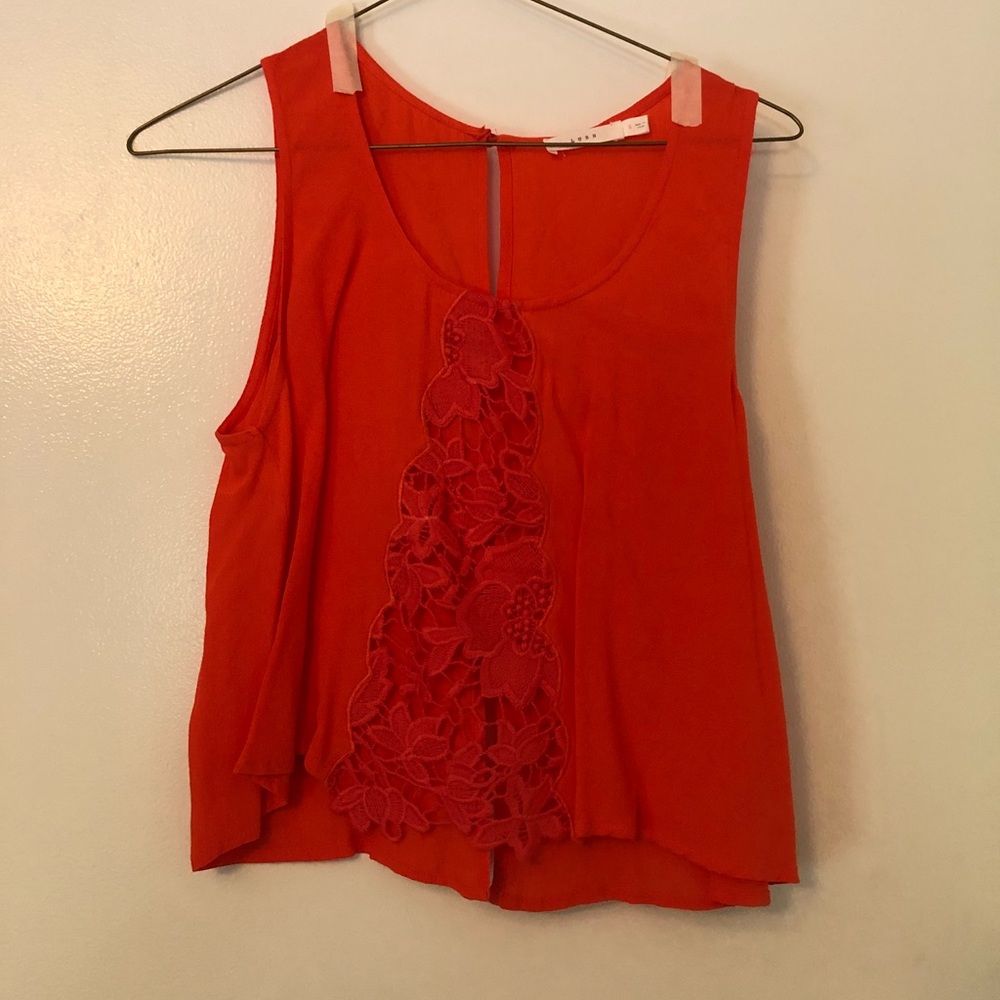 Orange crop top